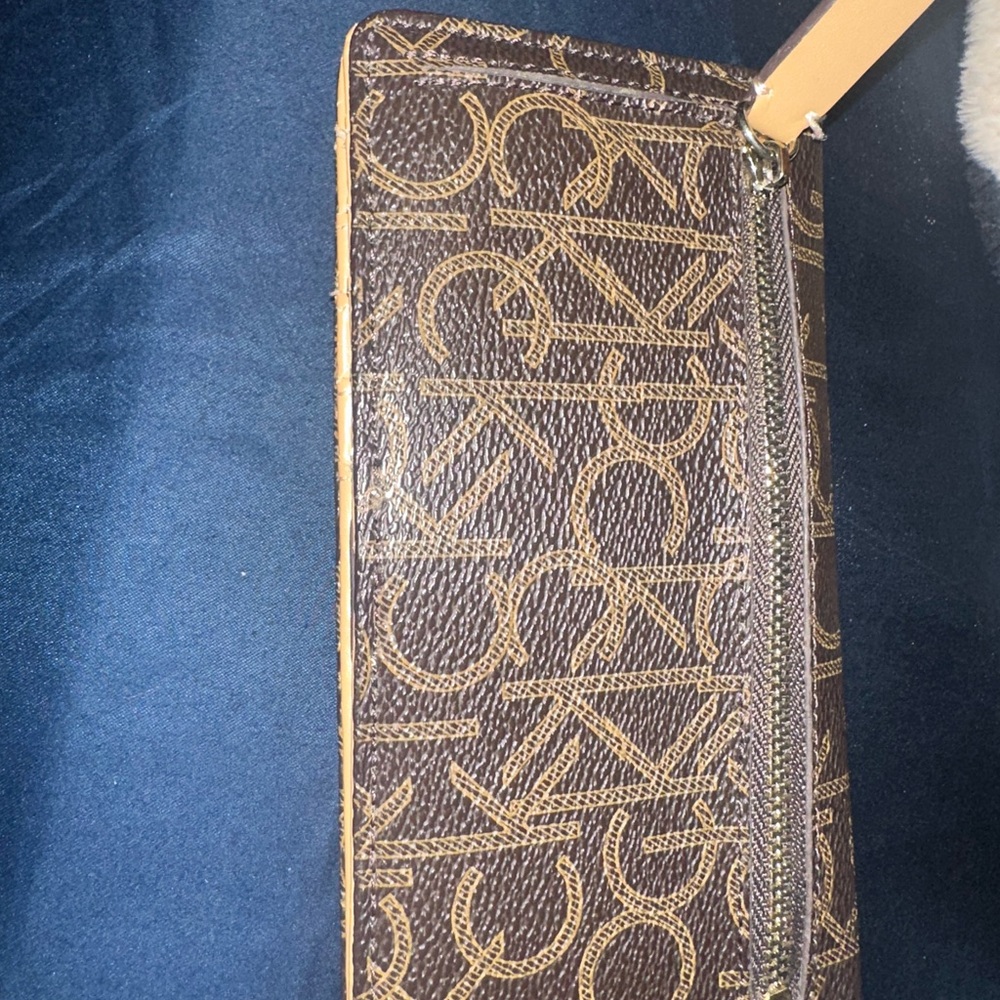 Brown Monogram Zip Wallet